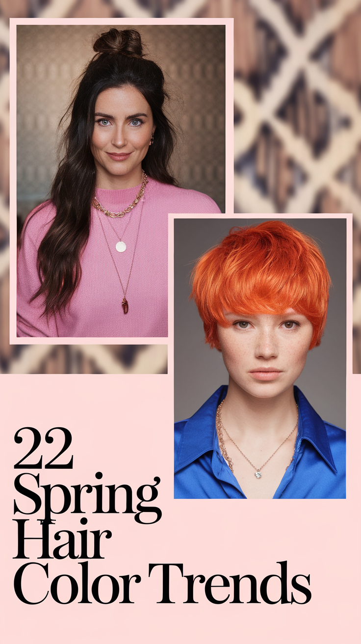 22 Best Spring Hair Color Trends 2025 – Blonde, Brunette & Red Shades