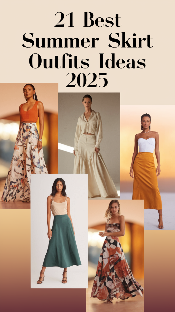 21 Best Summer Skirt Outfits Ideas 2025 for Every Style – From Denim to Satin & More