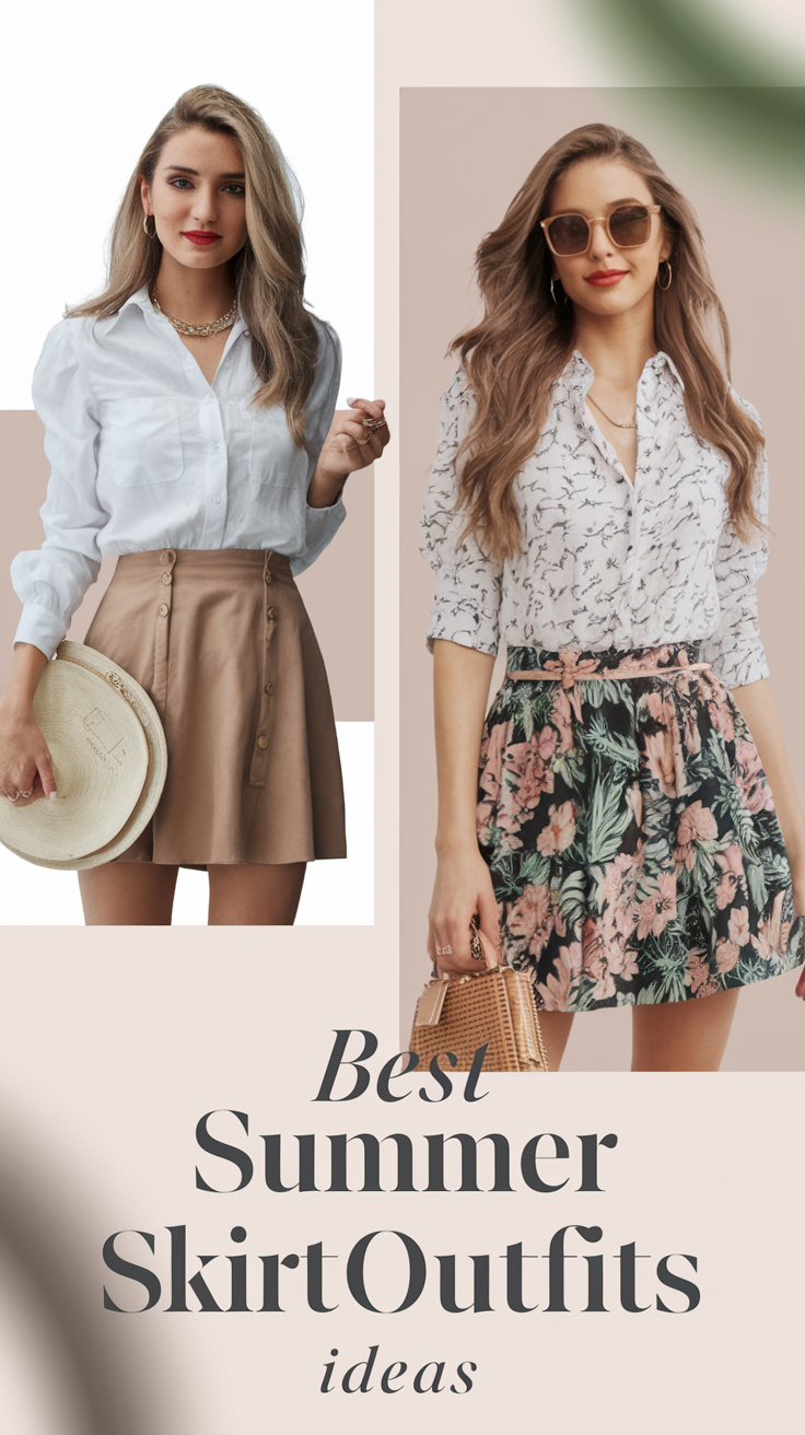 21 Best Summer Skirt Outfits Ideas 2025 for Every Style – From Denim to Satin & More