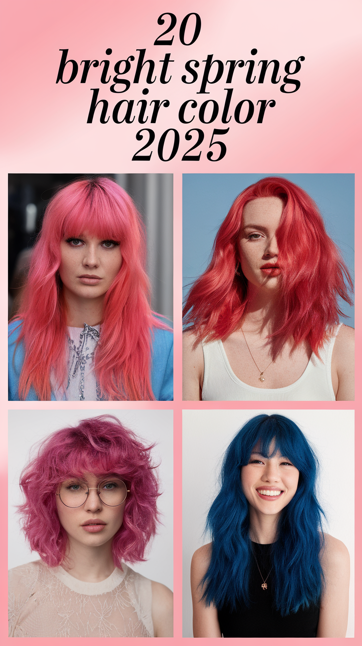 Bright Spring Hair Color 2025: 20 Best Ideas for Blonde, Red & Balayage Trends