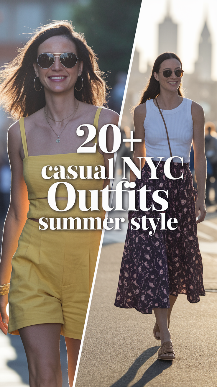 20 Trendy Ideas Casual NYC Outfits Summer Style 2025 – Chic, Comfy & Street-Ready Looks