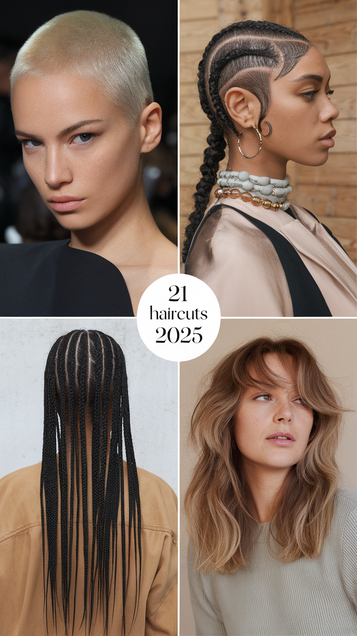 21 Ideas Trendy Haircuts 2025 – Best Short, Medium & Long Styles for Women