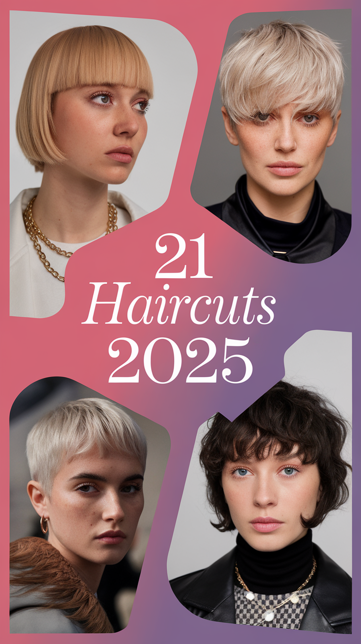 21 Ideas Trendy Haircuts 2025 – Best Short, Medium & Long Styles for Women