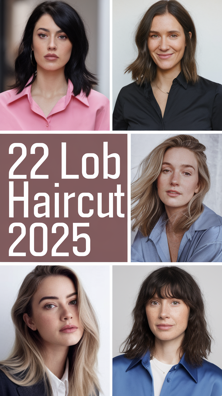 22 Trendy Lob Haircut 2025 Ideas – Bangs, Layers, Wavy & Straight Styles