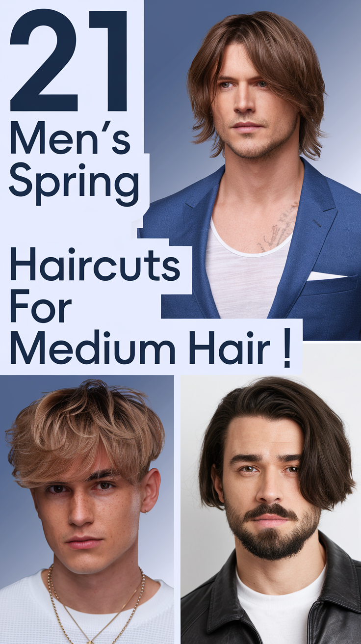 Best Men’s Spring Haircuts for Medium Hair 2025 – 20 Stylish Ideas