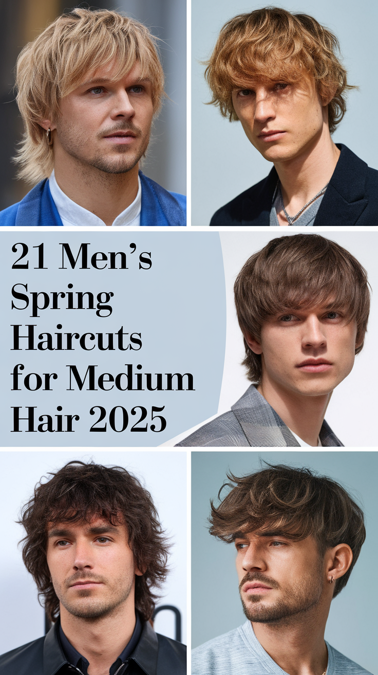 Best Men’s Spring Haircuts for Medium Hair 2025 – 20 Stylish Ideas