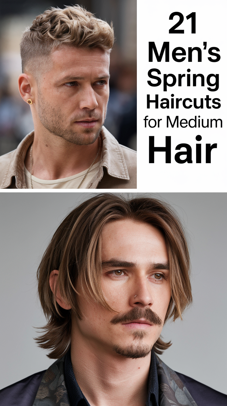 Best Men’s Spring Haircuts for Medium Hair 2025 – 20 Stylish Ideas