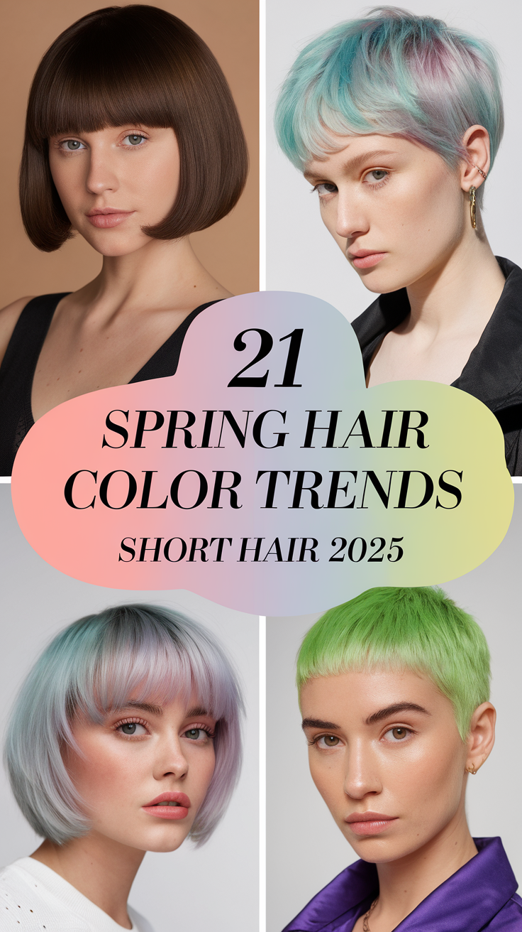 21 Stunning Spring Hair Color Trends for Short Hair 2025 – Fresh & Modern Looks