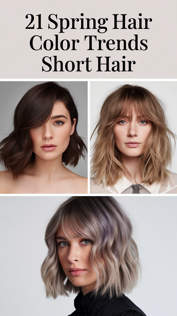 21 Stunning Spring Hair Color Trends for Short Hair 2025 – Fresh & Modern Looks