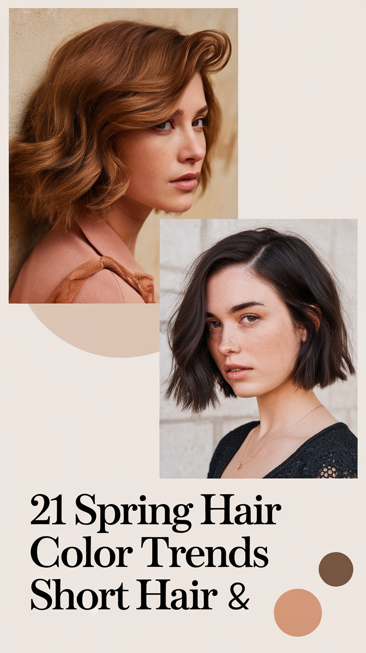 21 Stunning Spring Hair Color Trends for Short Hair 2025 – Fresh & Modern Looks