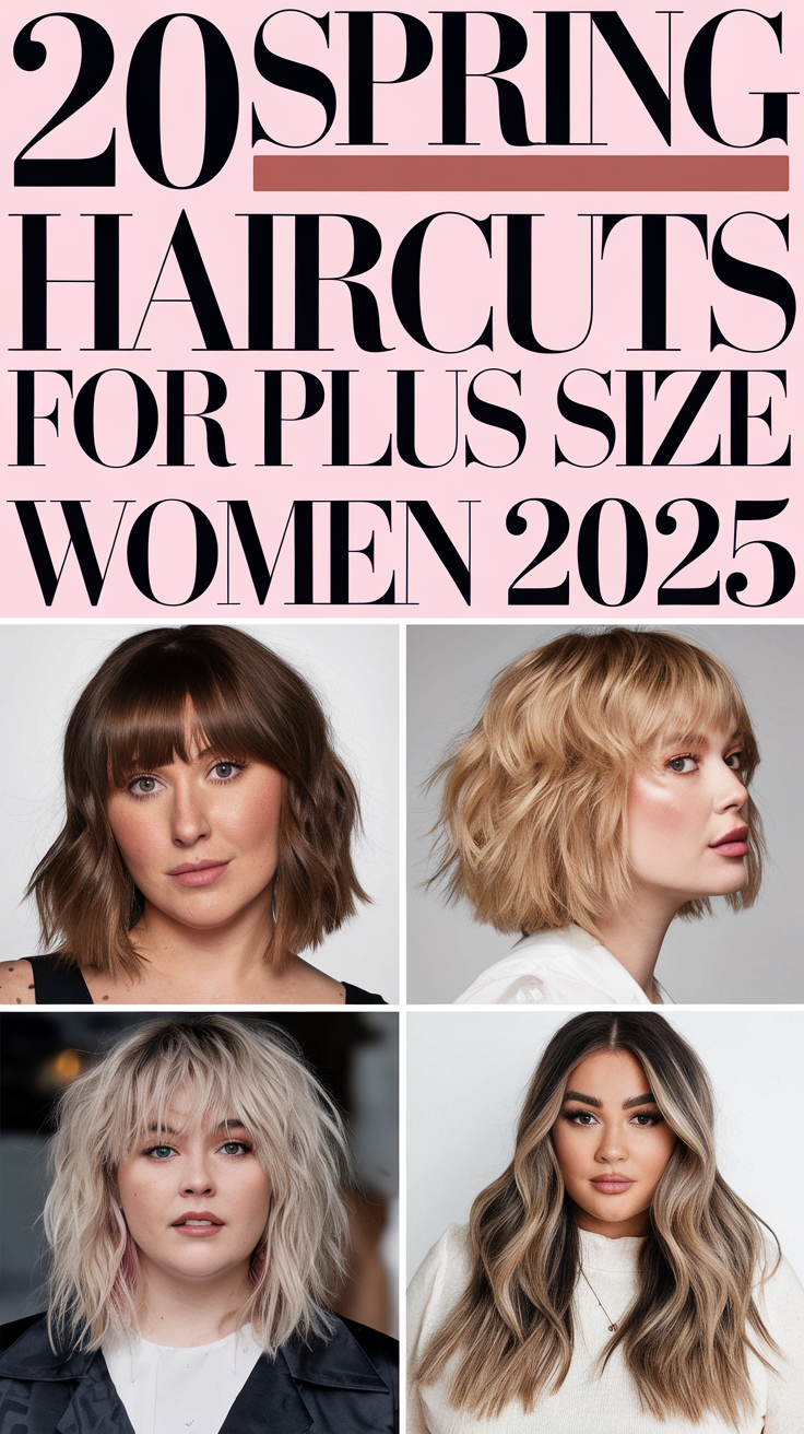 Spring Haircuts for Plus Size Women 2025 – 20 Ideas Trendy Short, Medium & Long Styles