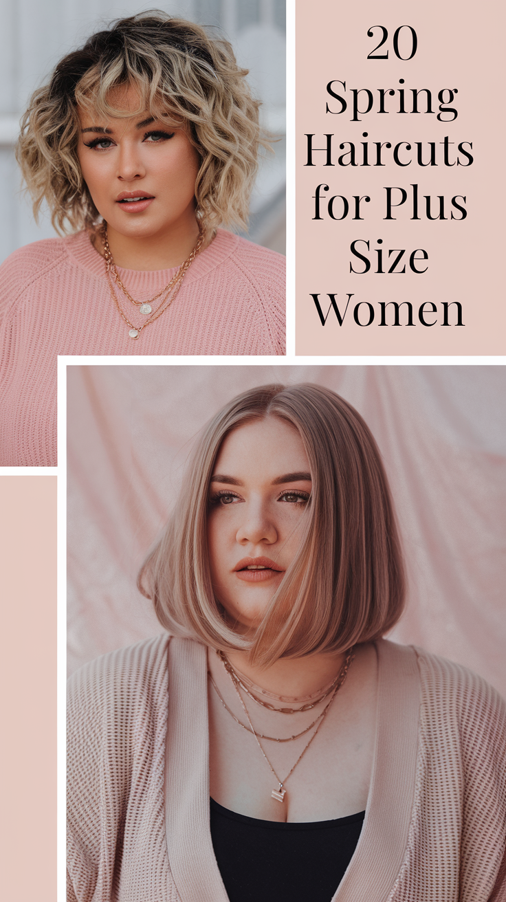 Spring Haircuts for Plus Size Women 2025 – 20 Ideas Trendy Short, Medium & Long Styles