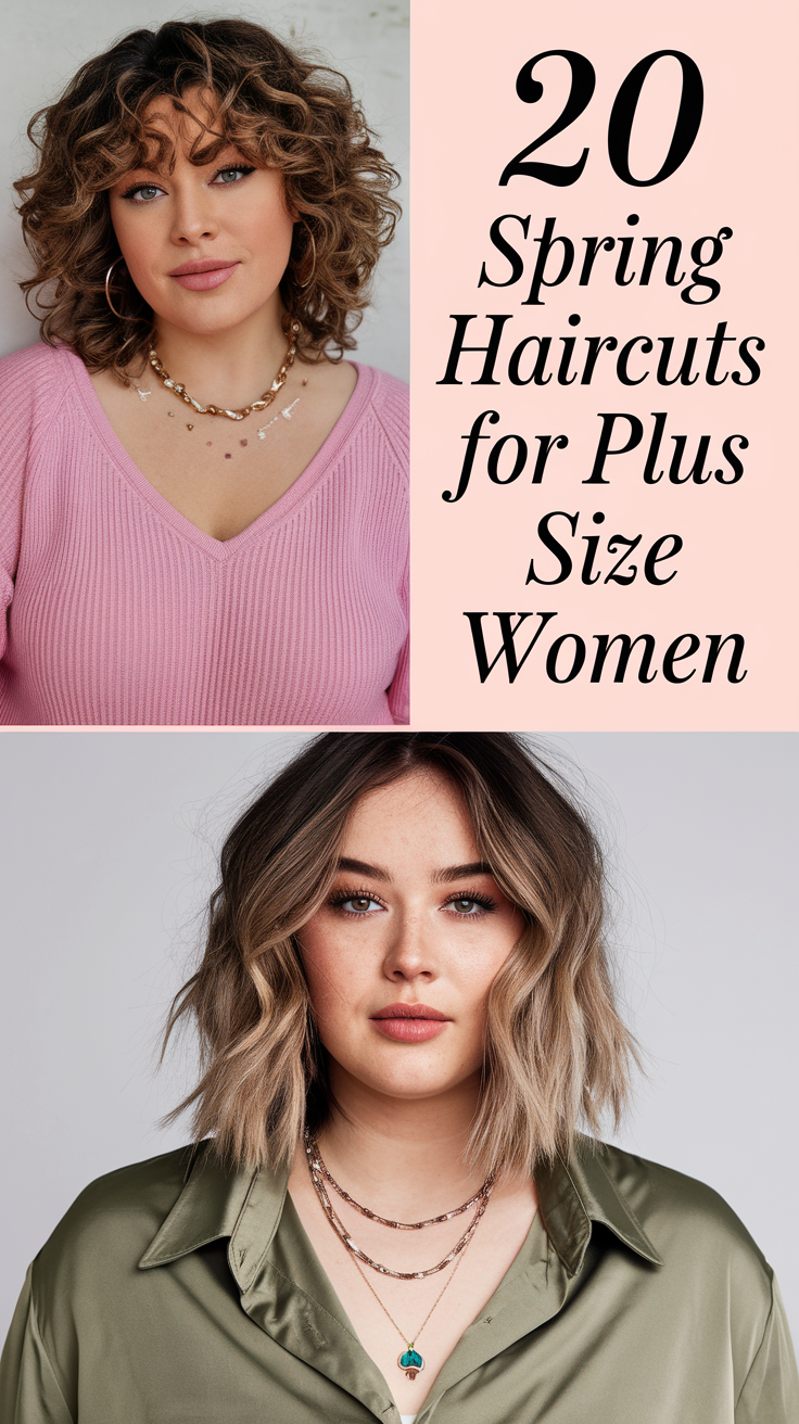 Spring Haircuts for Plus Size Women 2025 – 20 Ideas Trendy Short, Medium & Long Styles