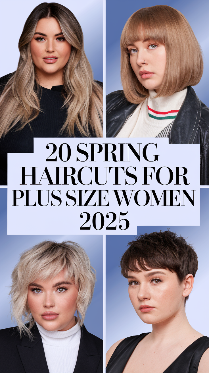 Spring Haircuts for Plus Size Women 2025 – 20 Ideas Trendy Short, Medium & Long Styles