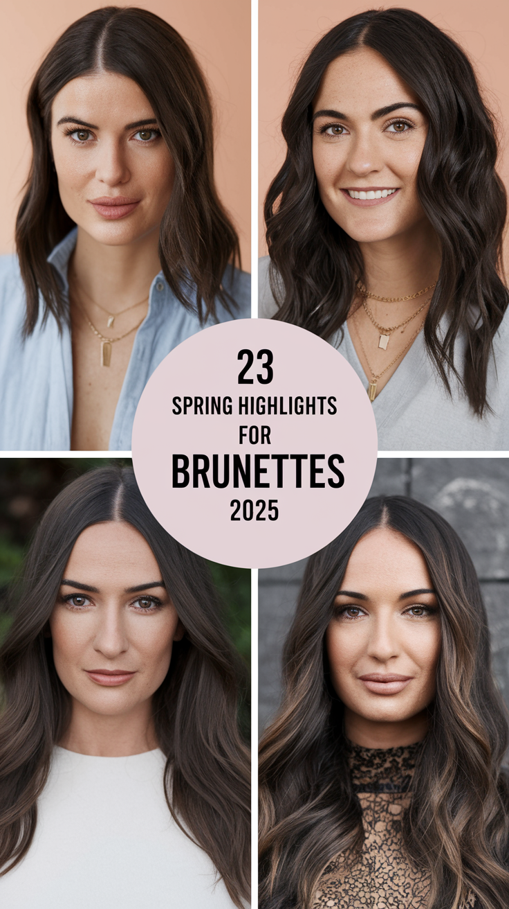 23 Stunning Spring Highlights for Brunettes 2025 – Caramel Balayage & Hair Trends
