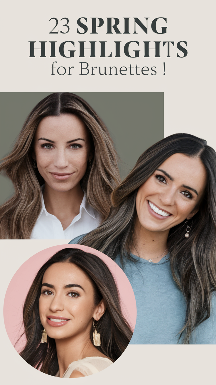 23 Stunning Spring Highlights for Brunettes 2025 – Caramel Balayage & Hair Trends