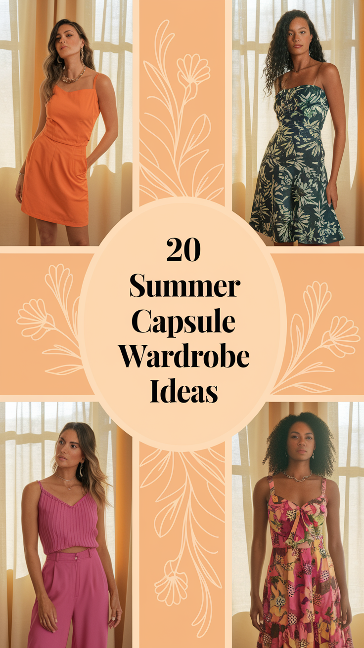 20 Chic Summer 2025 Capsule Wardrobe Ideas - Minimalist, Casual, and Travel Looks