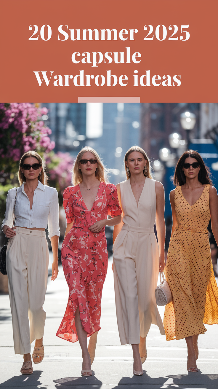 20 Chic Summer 2025 Capsule Wardrobe Ideas - Minimalist, Casual, and Travel Looks