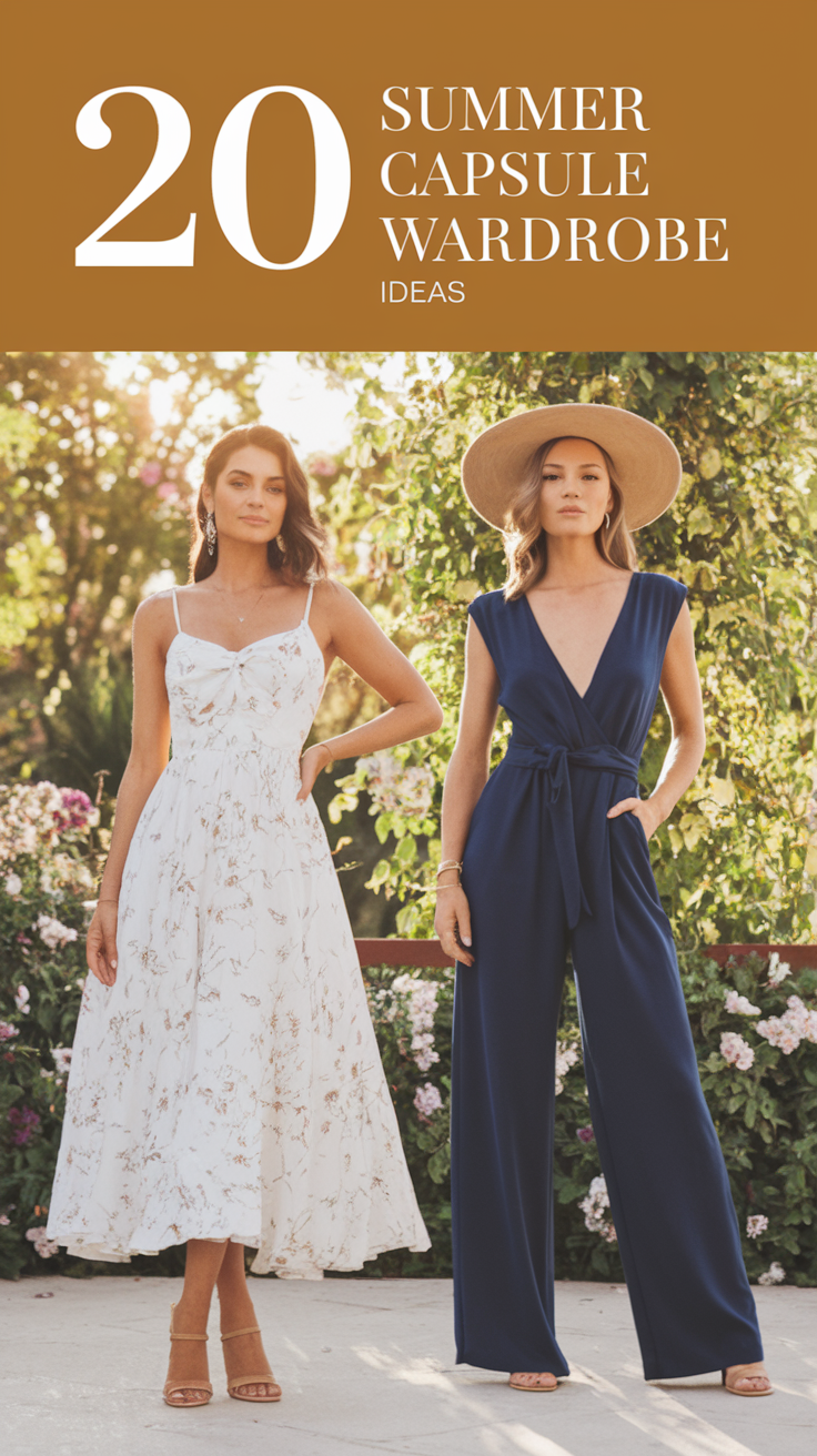 20 Chic Summer 2025 Capsule Wardrobe Ideas - Minimalist, Casual, and Travel Looks