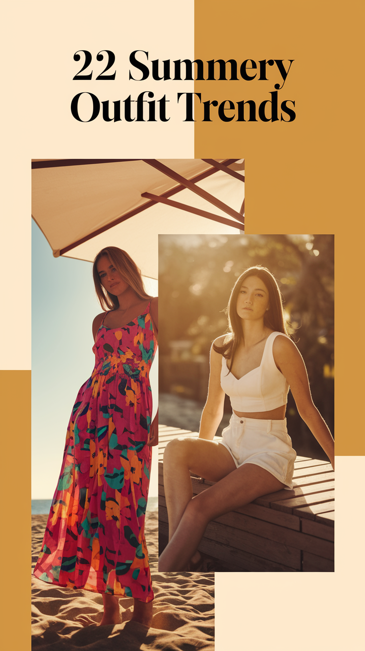 22 Summer 2025 Outfit Trends: Latest Fashion Ideas for Casual & Beach Styles