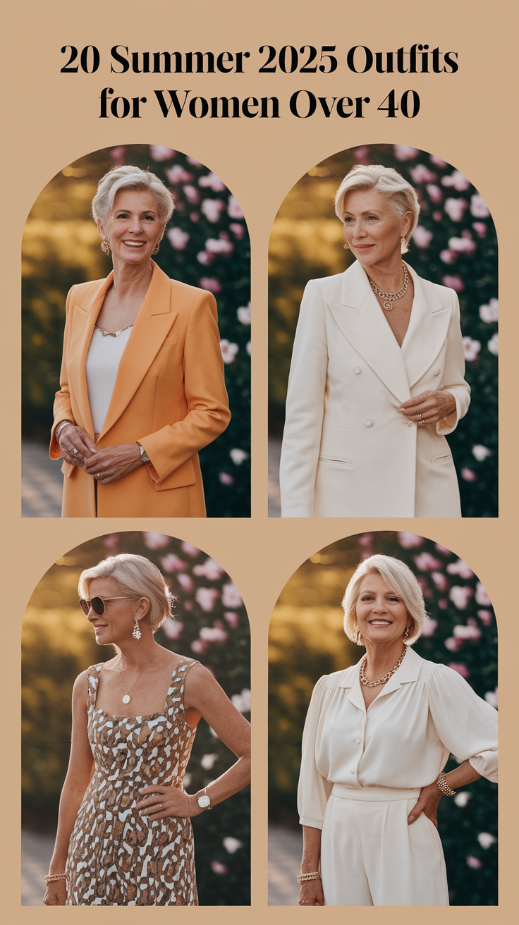 20 Trendy Summer 2025 Outfits for Women Over 40: Casual, Classy, and Stylish Looks