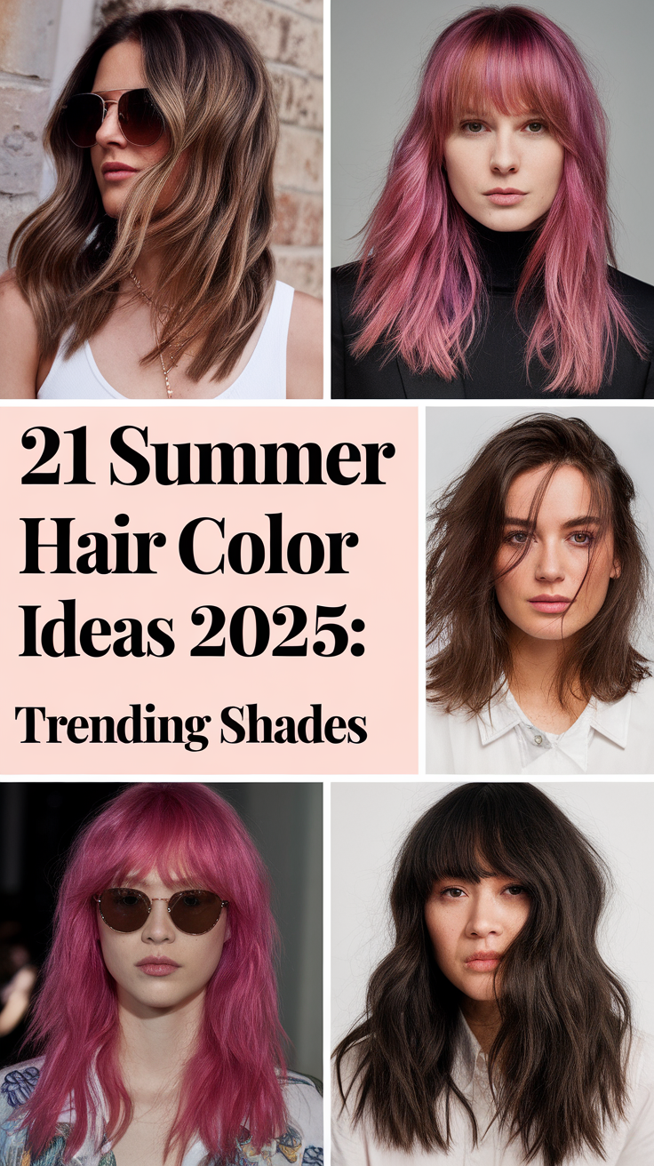 Summer Hair Color Ideas 2025: Trending Shades for All Hair Types & Tones