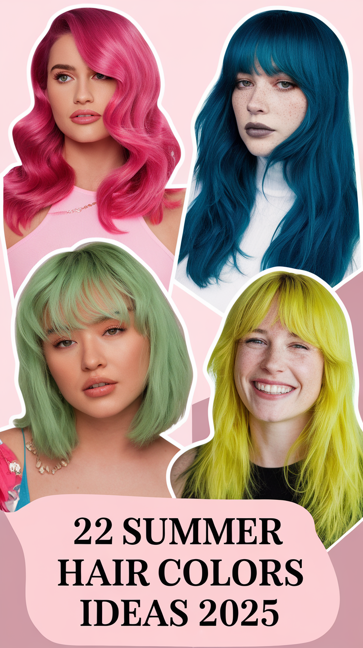 22 Summer Hair Colors Ideas 2025 – Trendy Blondes, Brunettes, & Red Heads