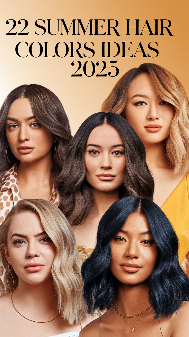 22 Summer Hair Colors Ideas 2025 – Trendy Blondes, Brunettes, & Red Heads