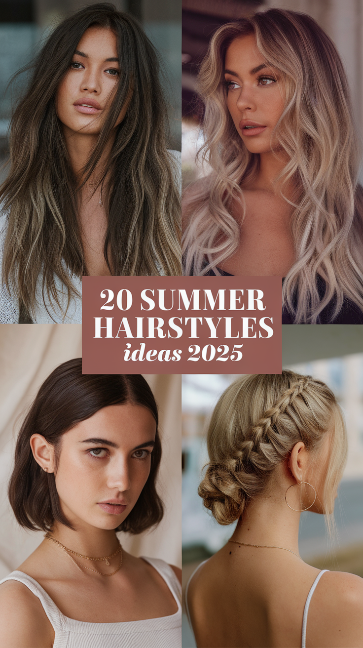 20 Summer Hairstyles Ideas 2025 – Cute, Easy & Trendy Styles for All Hair Lengths