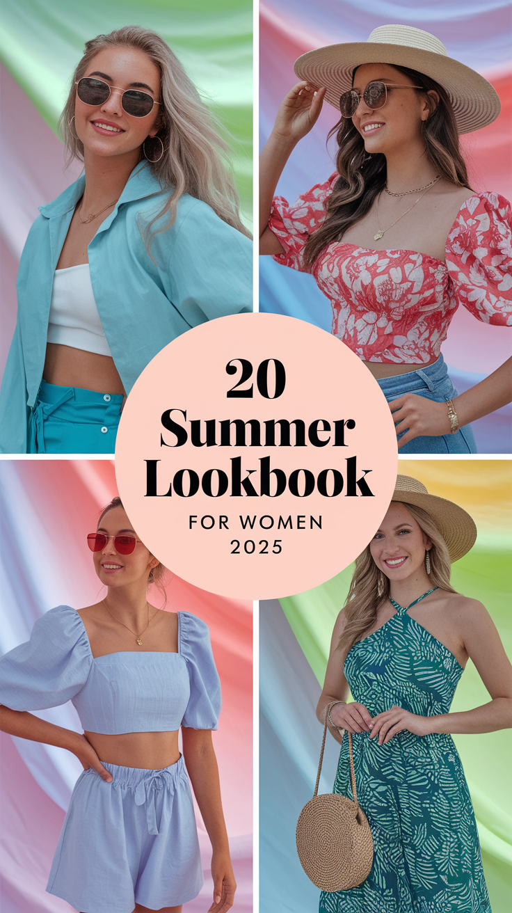 20 Summer Lookbook for Women 2025: Aesthetic and Casual Outfit Ideas
