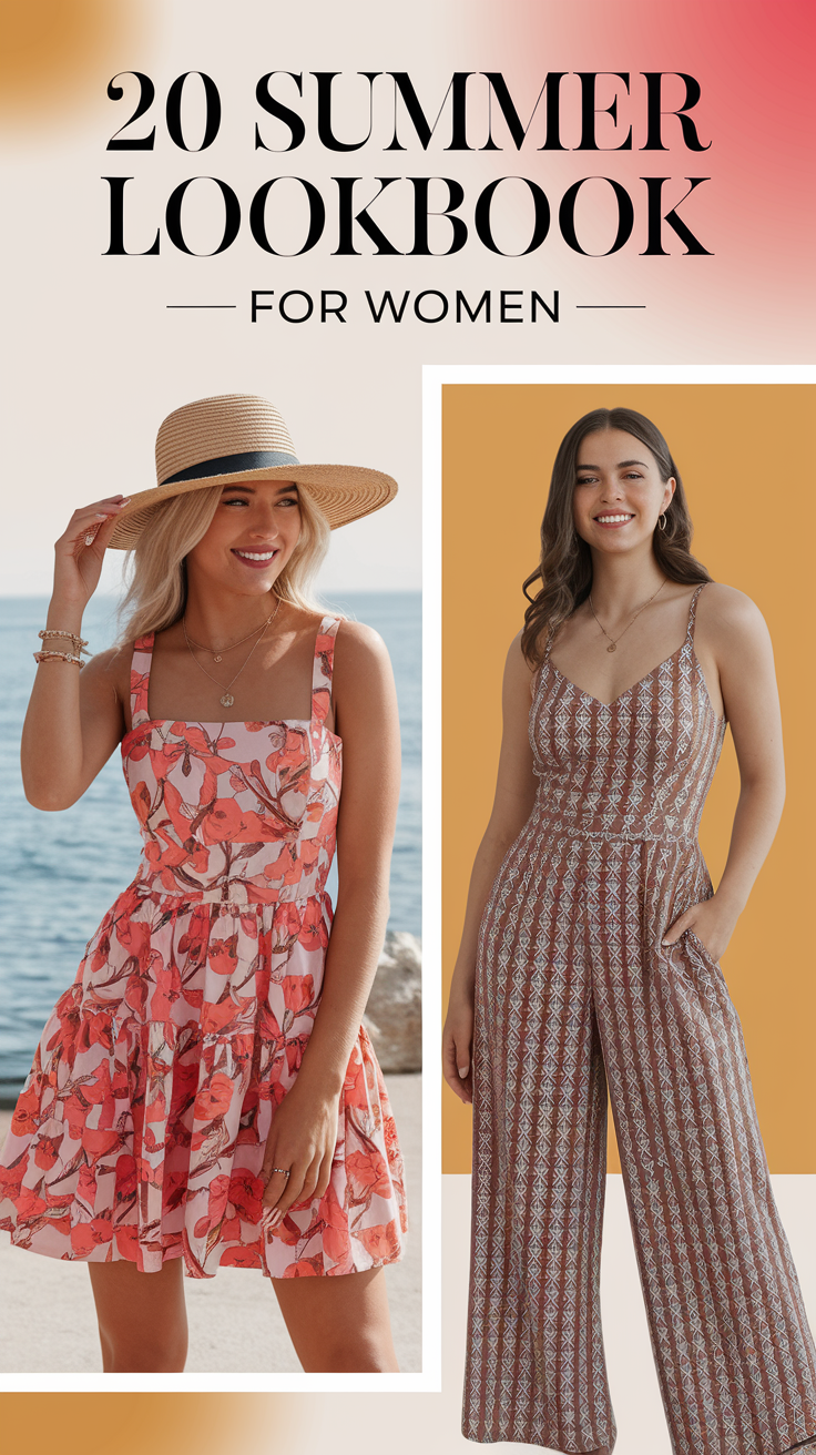 20 Summer Lookbook for Women 2025: Aesthetic and Casual Outfit Ideas
