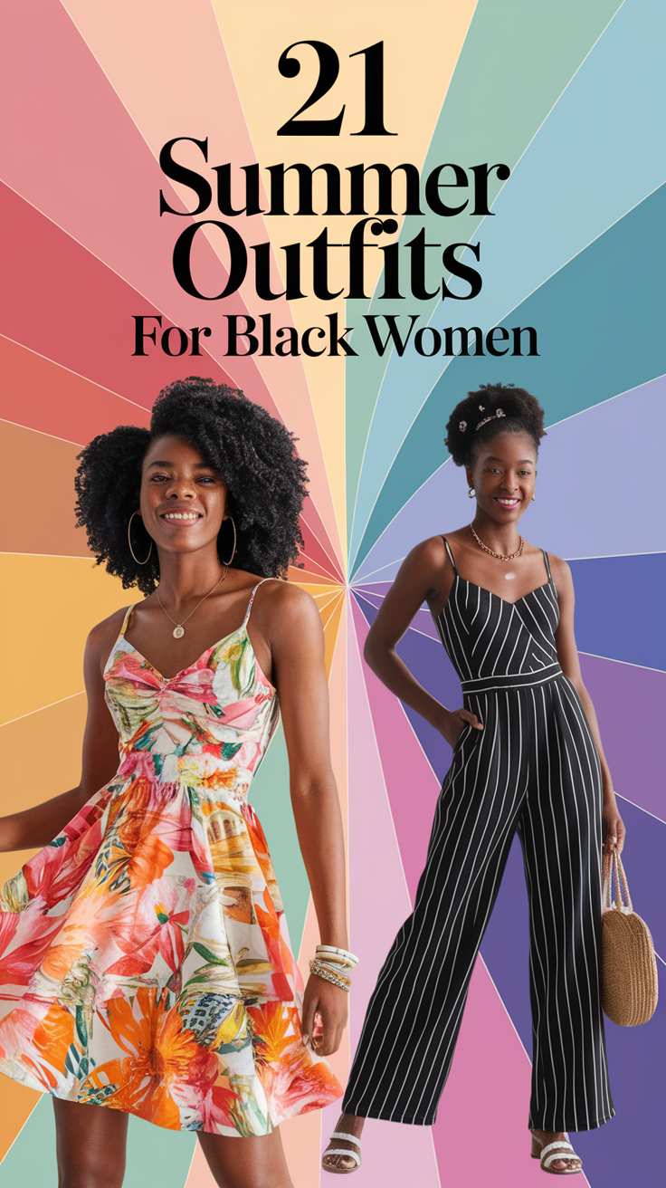 21 Trendy Summer Outfits for Black Women 2025 – Comfy, Classy & Stylish Looks