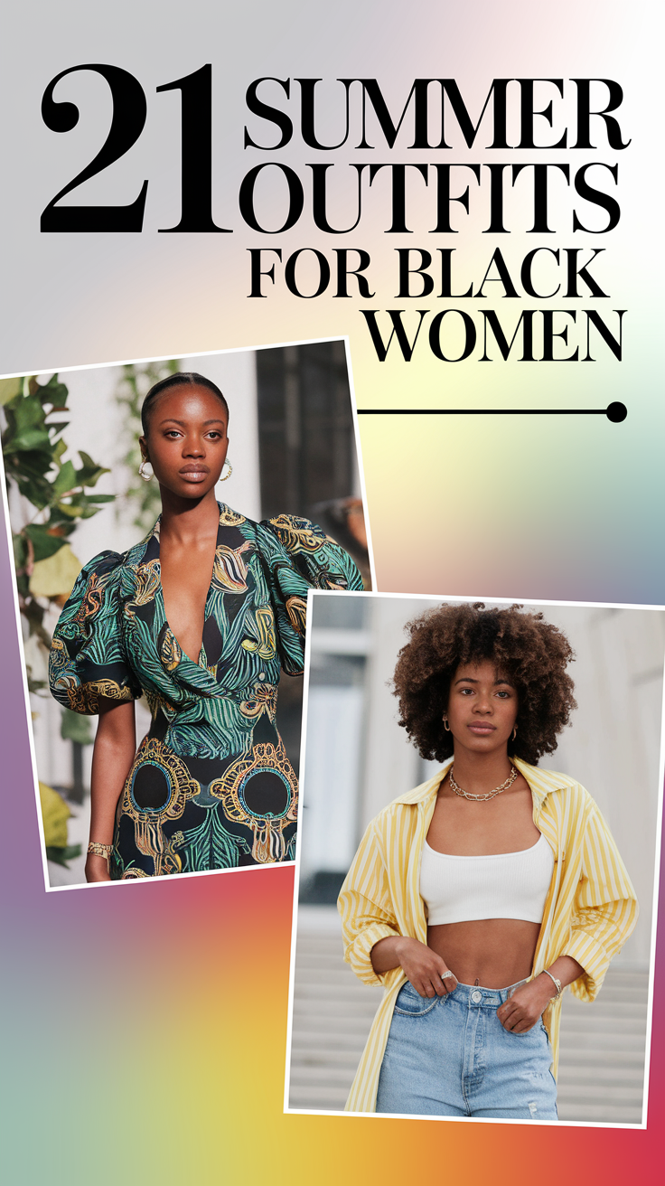 21 Trendy Summer Outfits for Black Women 2025 – Comfy, Classy & Stylish Looks