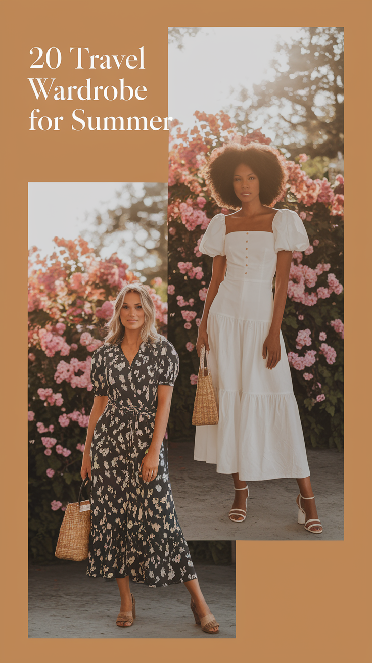 Travel Wardrobe for Summer 2025: 20 Minimalist and Capsule Outfit Ideas