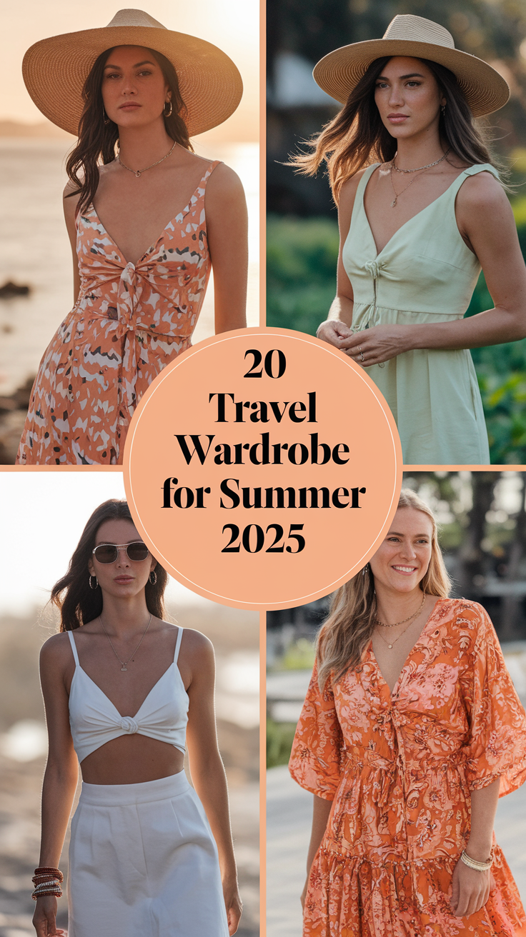 Travel Wardrobe for Summer 2025: 20 Minimalist and Capsule Outfit Ideas