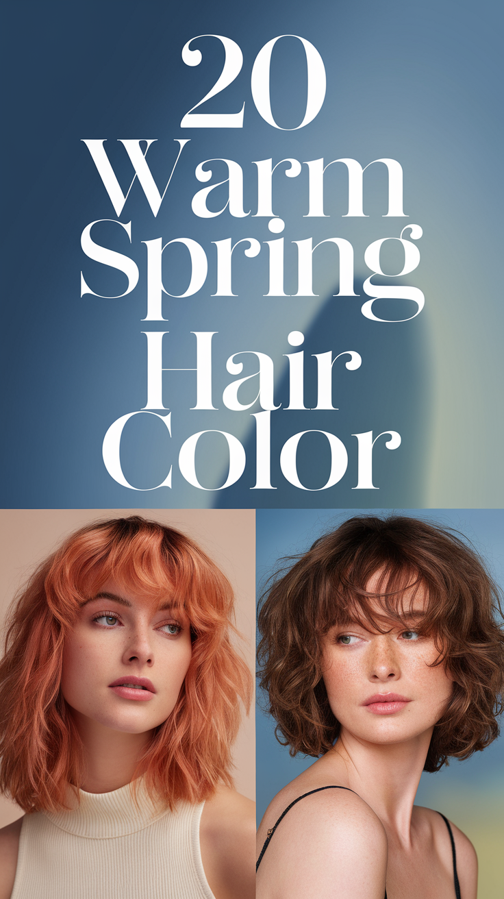 Best Warm Spring Hair Color 2025 – 20 Ideas Trendy Shades for a Fresh New Look