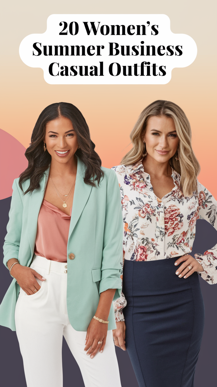 20 Ideas Women's Summer Business Casual Outfits 2025 – Chic & Professional Work Attire