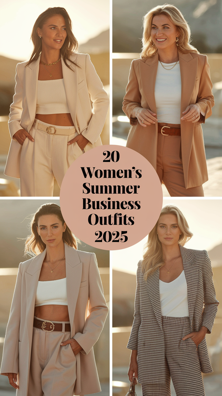 20 Ideas Women's Summer Business Casual Outfits 2025 – Chic & Professional Work Attire