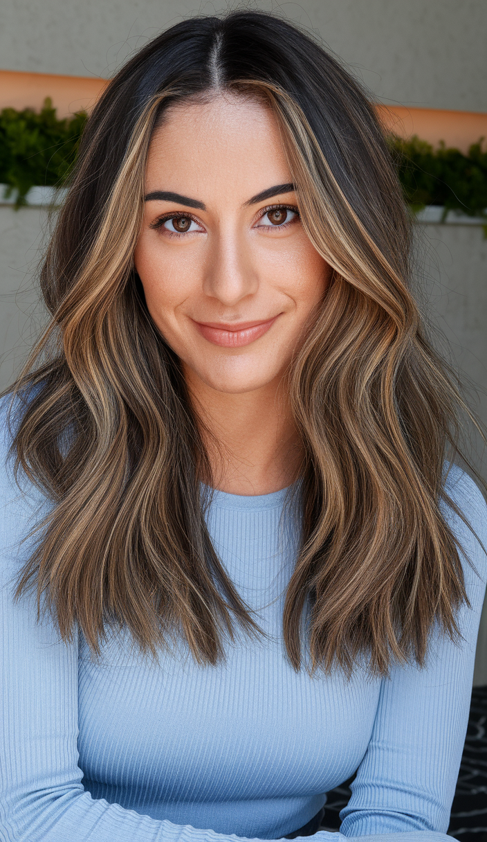 Summer Brown Hair Color Ideas 2025: 21 Timeless Balayage and Blonde Highlighted Looks