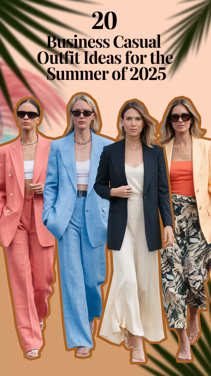 20 Business Casual Outfit Ideas for the Summer of 2025 to Wear at the Office or Work