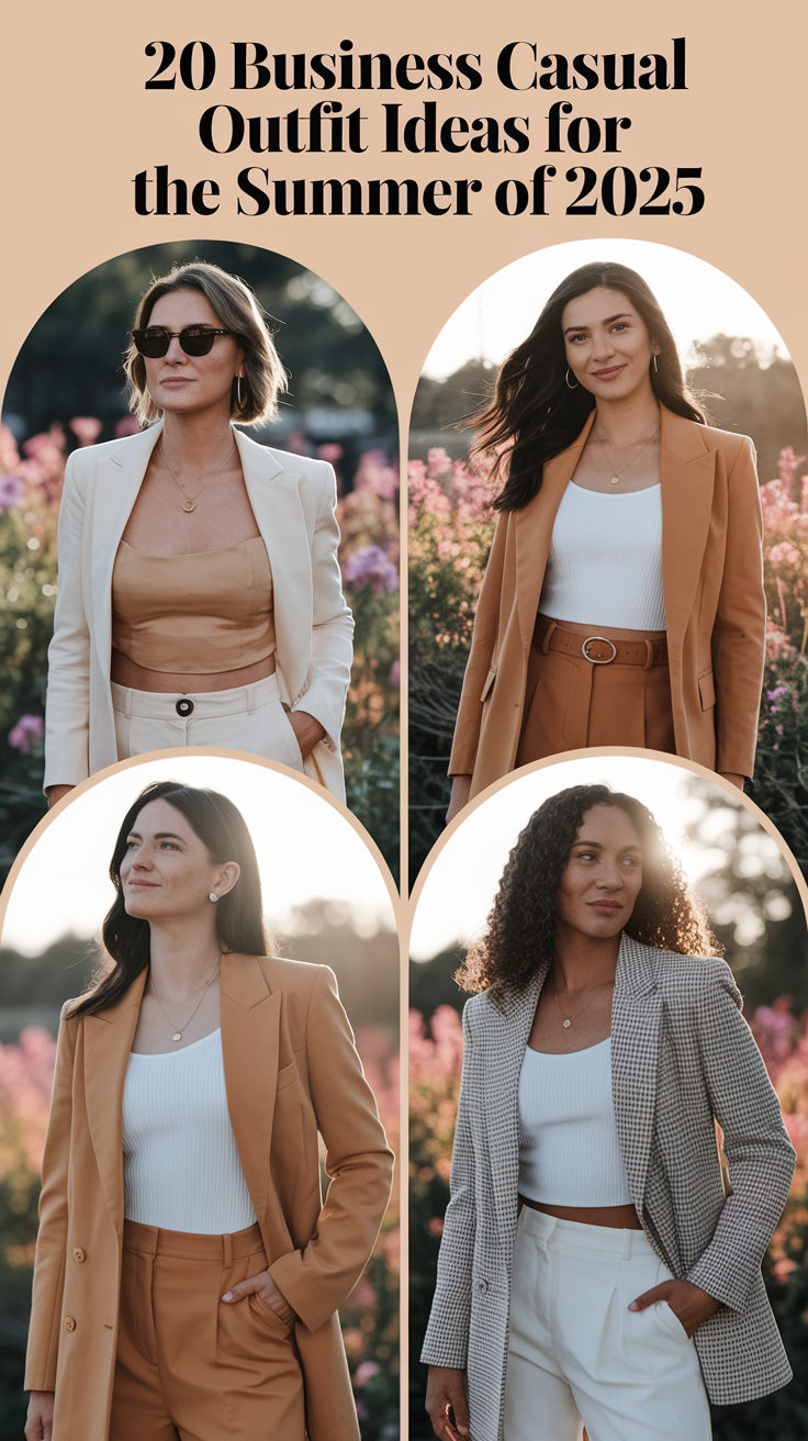 20 Business Casual Outfit Ideas for the Summer of 2025 to Wear at the Office or Work