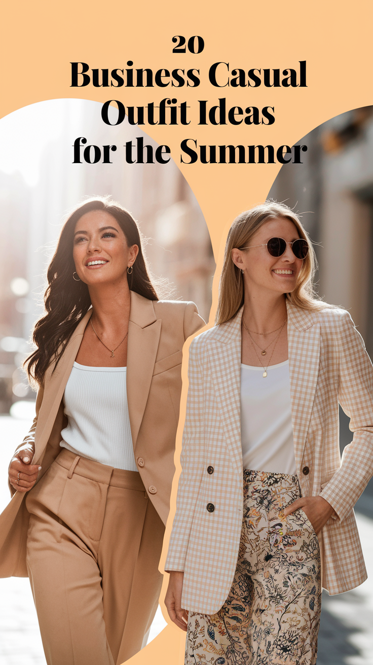20 Business Casual Outfit Ideas for the Summer of 2025 to Wear at the Office or Work