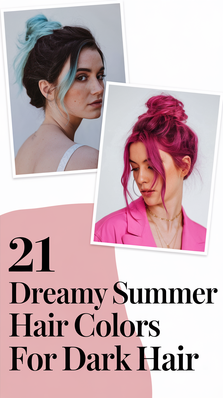 21 Ideas Dreamy Summer Hair Colors for Dark Hair 2025: Balayage, Highlights & Brunette Trends