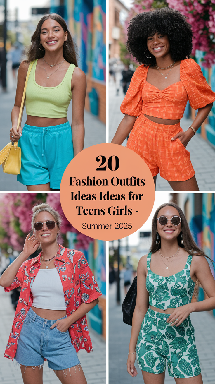 20 Fashion Outfits Ideas for Teens Girls – Summer 2025 Trends You’ll Want to Try
