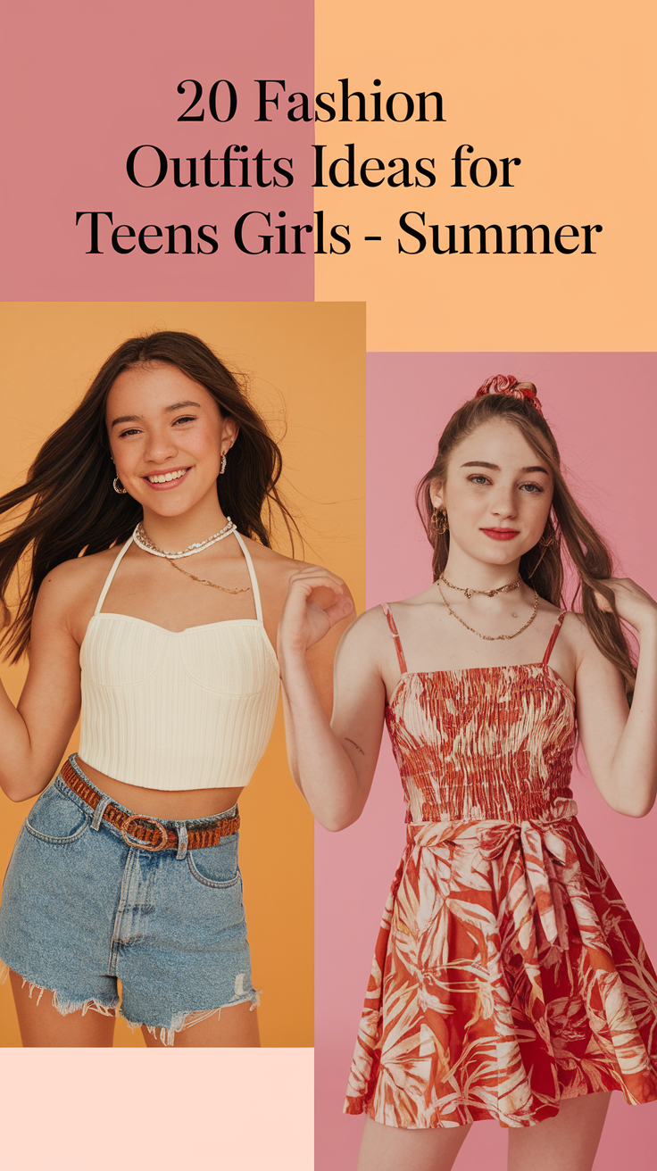 20 Fashion Outfits Ideas for Teens Girls – Summer 2025 Trends You’ll Want to Try