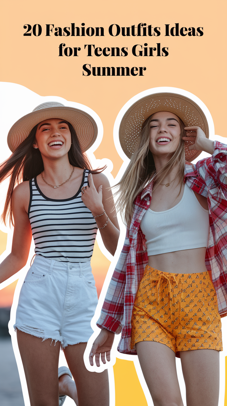 20 Fashion Outfits Ideas for Teens Girls – Summer 2025 Trends You’ll Want to Try