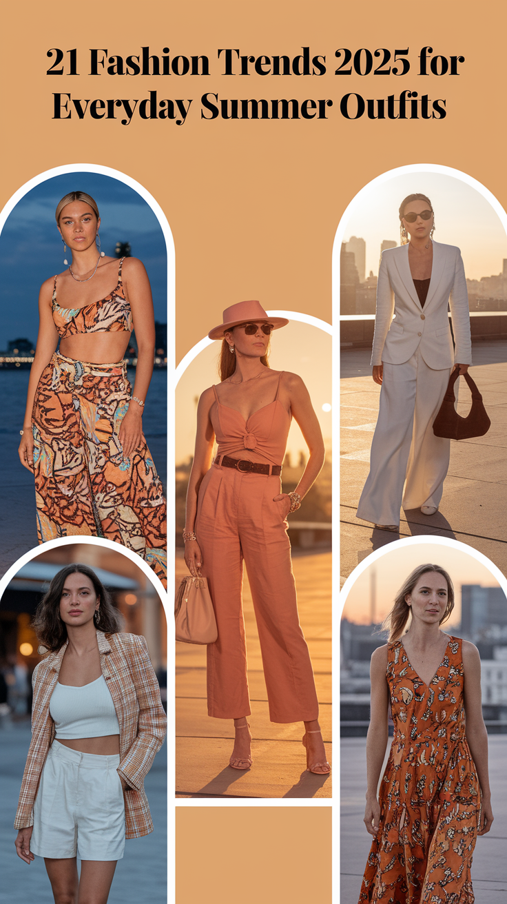 21 Ideas Fashion Trends 2025 for Everyday Summer Outfits: Elegant, Casual & Street Style Looks