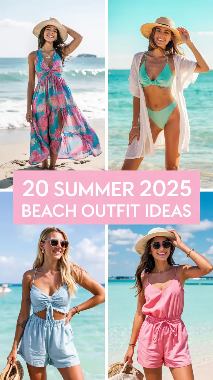 20 Summer 2025 Beach Outfit Ideas for Women: From Cute Vacation Looks to Hot Beachwear