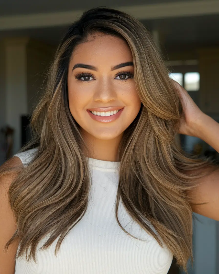 Summer Brunette Hair Colors Ideas 2025: Balayage Highlights Blonde Inspiration