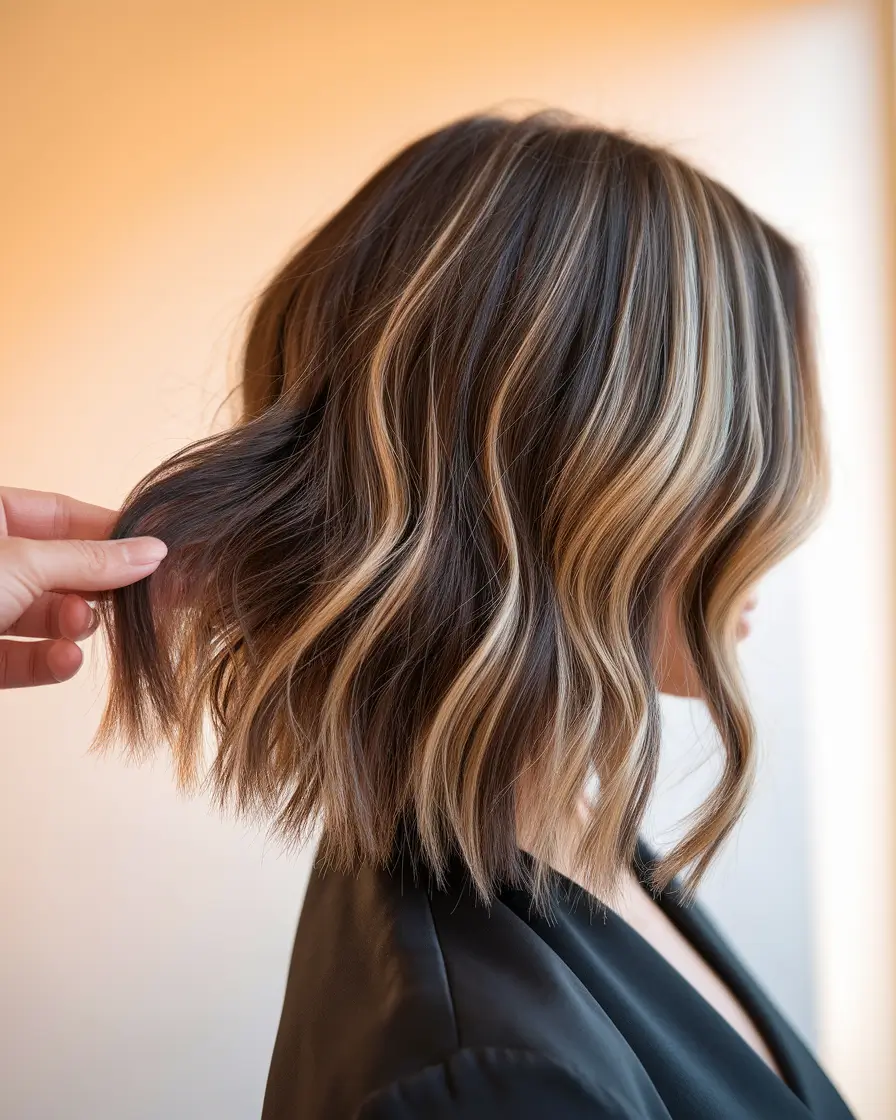 summer brunette hair colors ideas 2025 soft elegant shades Blended Honey-Toned Bob for a Bright Summer Glow